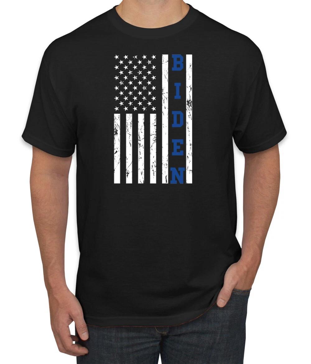 Biden Distressed USA Flag Political Men T- Shirt M
