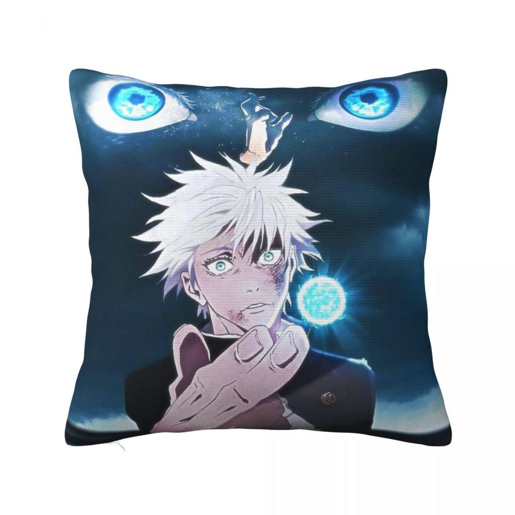Gojo Satoru Jujutsu Kaisen Pillow Case Cushion Cover Soft Design Pillow Cover Kawaii Pillowcases For Office Car Home Decorative