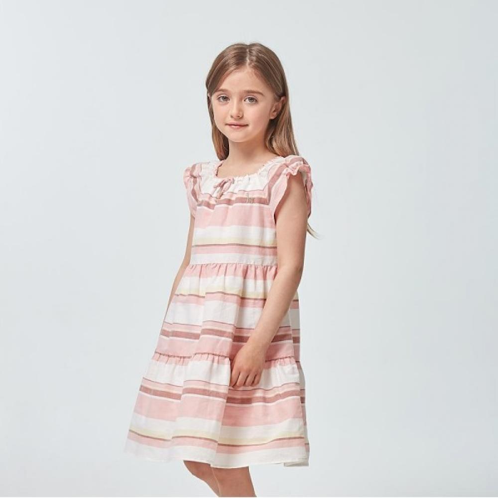 

Детское полосатое льняное платье Hedges Htm12nj56m Pk 120