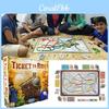 Jogo de Tabuleiro Ticket To Ride Com Expansão Vibrante 1912 Para Crianças e Adultos