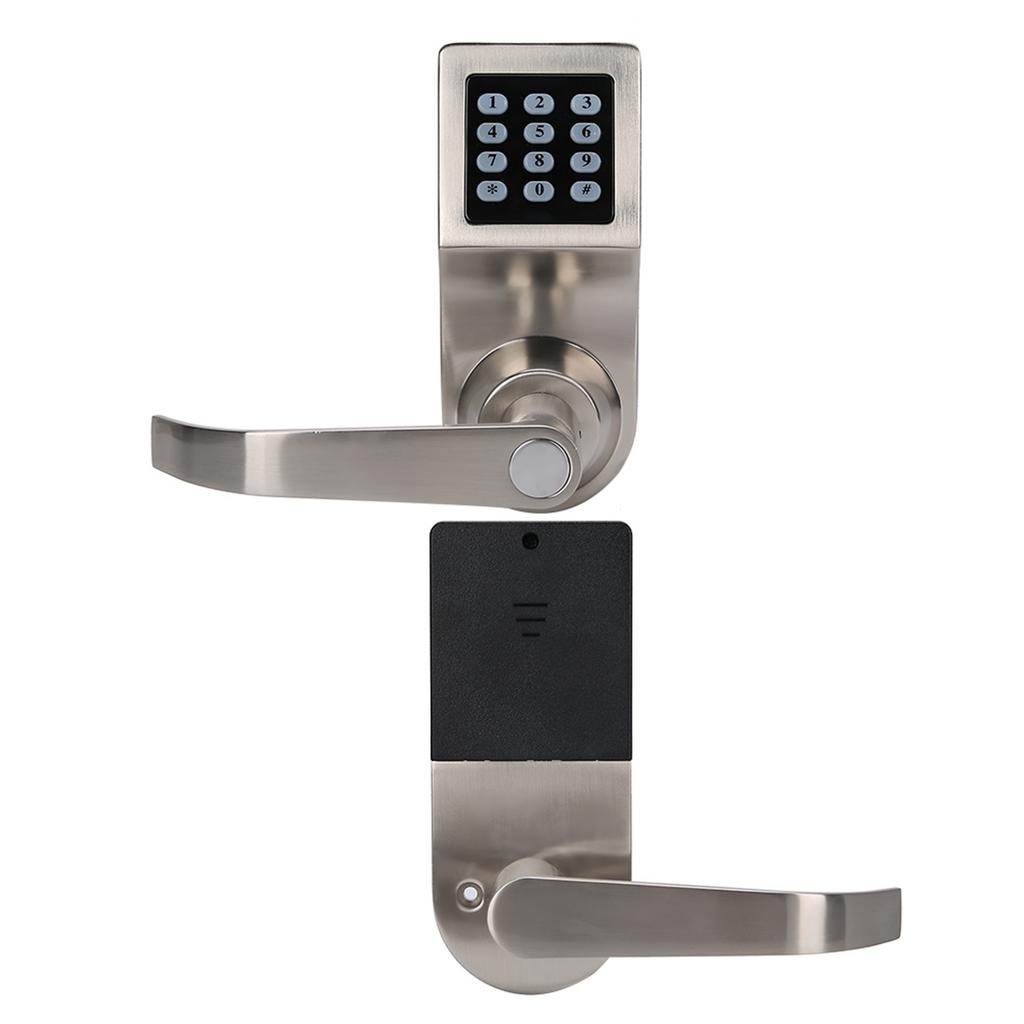 Induction Electronic Password Lock Smart Digital Door Lock with IC Card Codes and Key Unlocking Security Entry
