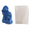 Holy Family Nativity Silicone Candle Mold Epoxy Resin Mould for DIY Soap Candle Making Handmade Craft Gypsum Decors