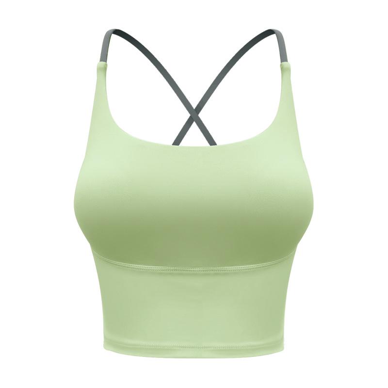 

Женская модная майка для йоги: Мягкая, красивая спинка, ударопрочный, цельный спортивный бюстгальтер M