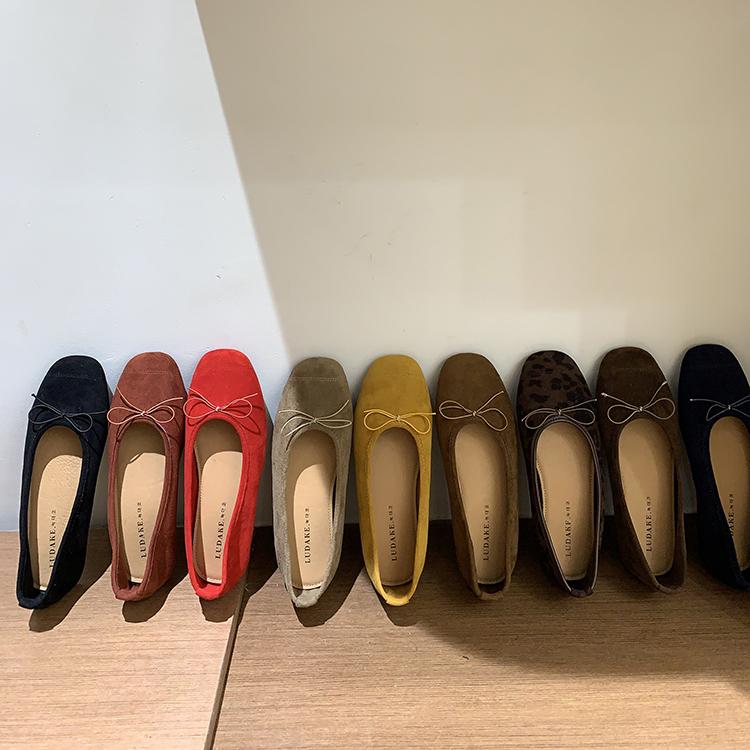 Fashion Ballerinas Woman 2025 Female Shoes Soft Autumn Bow-Knot Ballet Comfortable Dress Retro Fall Butterfly Flat Butterfly-knot