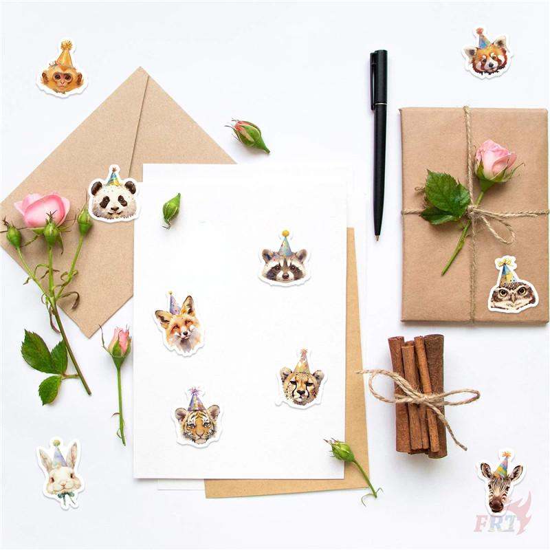 500Pcs/Roll Birthday Party Animals Kids Rewards Stickers - DIY Scrapbooks Album Decor Sealing Label Decals