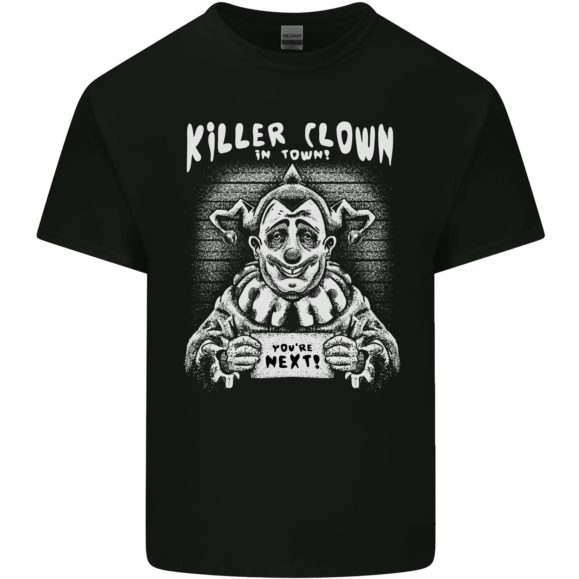 Killer Clown in Town Halloween Unisexs Light Cotton TShirt S