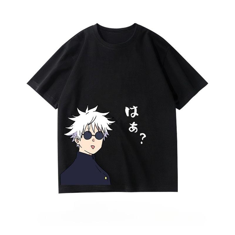 Anime T Shirt Gojo Satoru Yuji Itadori Geto Suguru Tee Unisex Women Cotton Harajuku Loose Top Streetwear Couple Y2k