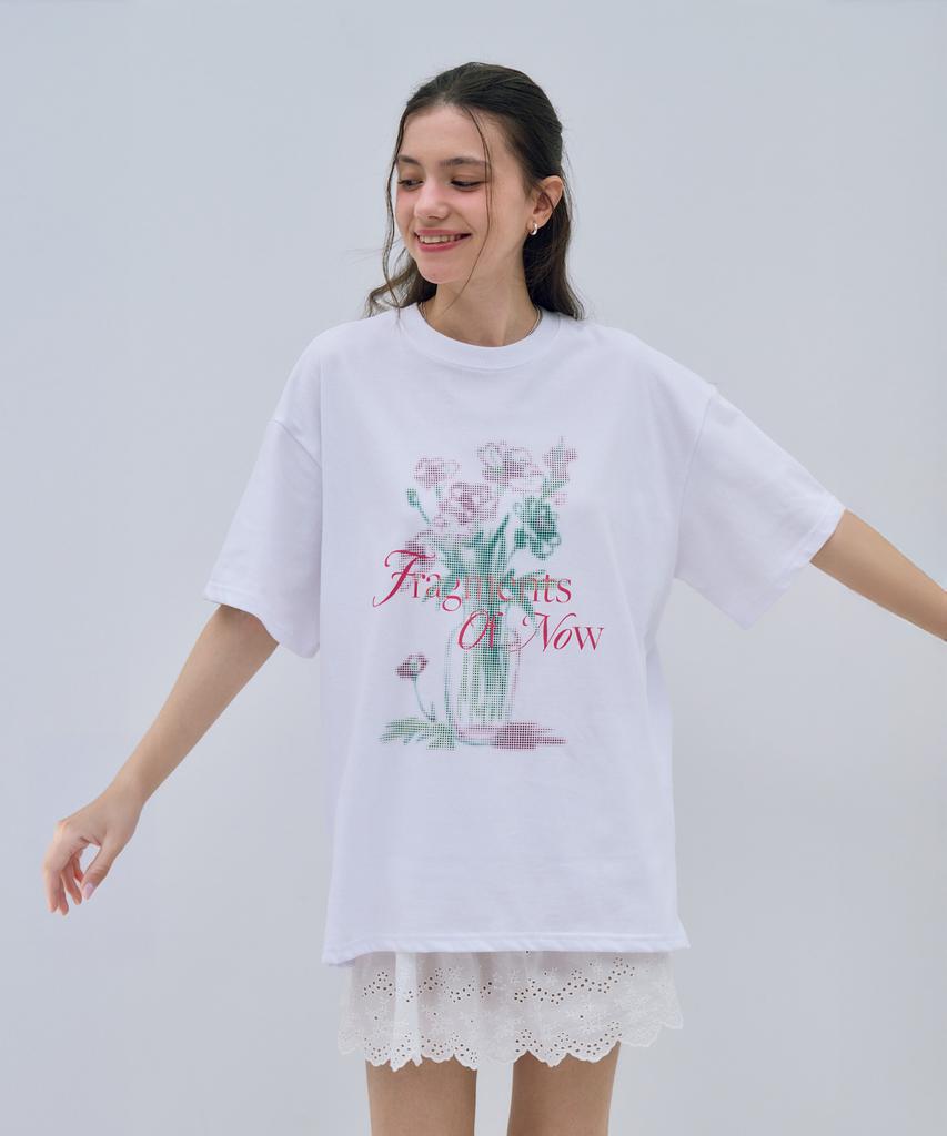 Metapeo Met Flower Base Dtp Short Sleeve T-Shirt Pure White