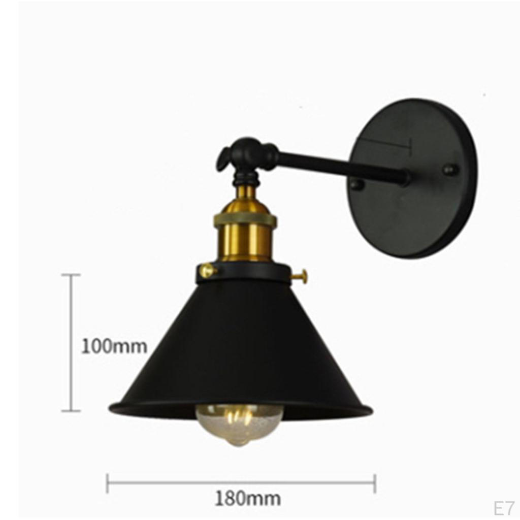 E27 1 Light Lampshade Decorate Industrial Iron Sconce Lights Creative Style for Lighting Restaurant