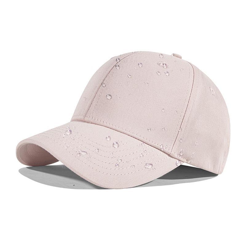 Fully Sealed Versatile Unisex Duck Tongue Baseball Cap Waterproof Sporty Leaf Pattern Custom Embroidery Logo All Seasons S/M розовый