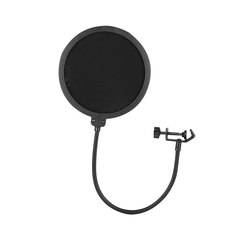 Double-Layer Windproof Metal Spray Cover for Outdoor Broadcasting Microphone