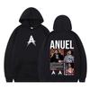Rapper Anuel AA Album Tour 2025 Vintage Graphic Hoodie Men Women Harajuku Loose Pullover Long-sleeved Casual Hip-hop Sweatshirts