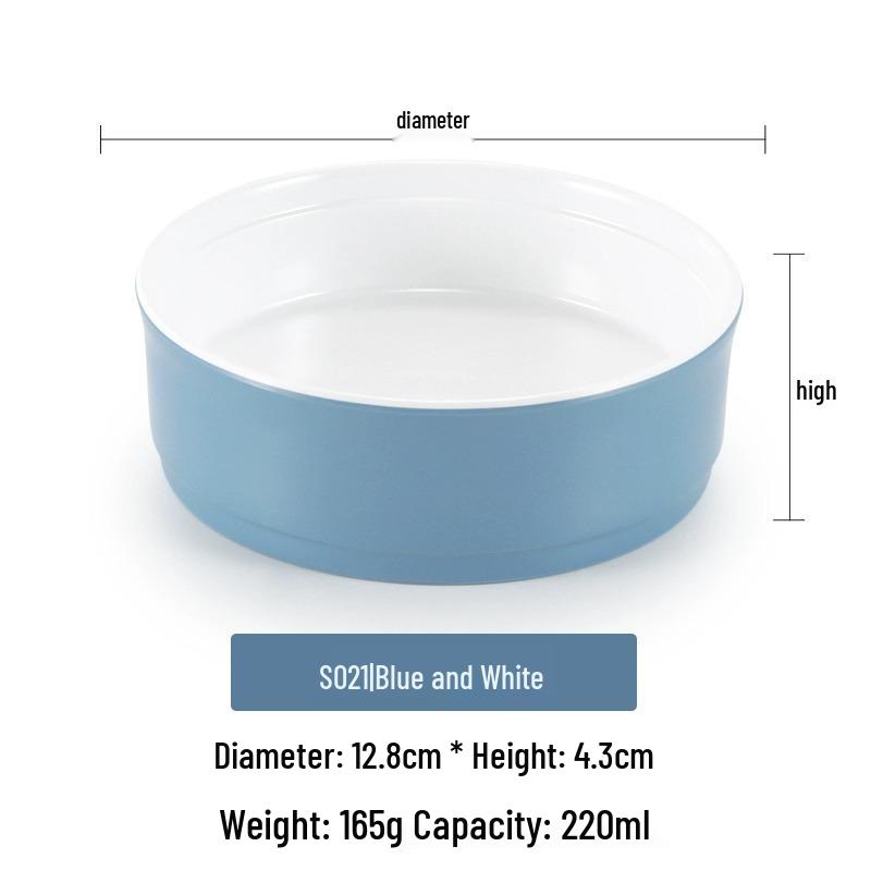 Small Melamine Bowl - Imitation Porcelain, Round Plastic Plate for Dipping Sauce or Snacks, Ideal for Commercial Use