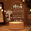 Mom Birthday Gifts Night Light Mom Gifts For Christmas Mother's Day Birthday Thanksgiving Acrylic Night Lamp Gifts For Mom