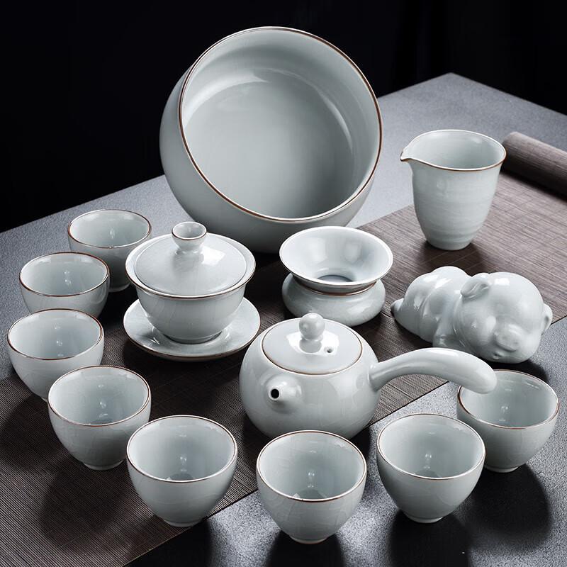 Ru Kiln Ceramic Kung Fu Tea Set