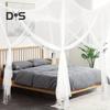 Zanzariera Letto Matrimoniale Rete Fine Baldacchino Traspirante 4 Angoli Tenda Estiva per Letto per Uso Interno Esterno Familiare Dormitorio