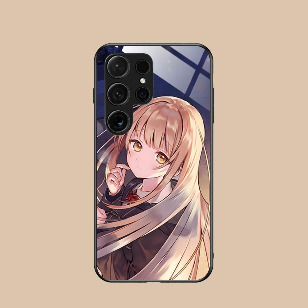 Angel Mahiru Shina Phone Case for Samsung Galaxy S26 S25 S24 S23 S22 S21 S20 Note20 Plus FE Ultra Glass Protective Cover