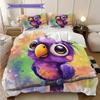 Parrot Pattern Bedding Quilt Set Quilt Cover Pillowcase Home Decoration Birthday Gift (1 * duvet cover + 2 * pillowcase, without core)