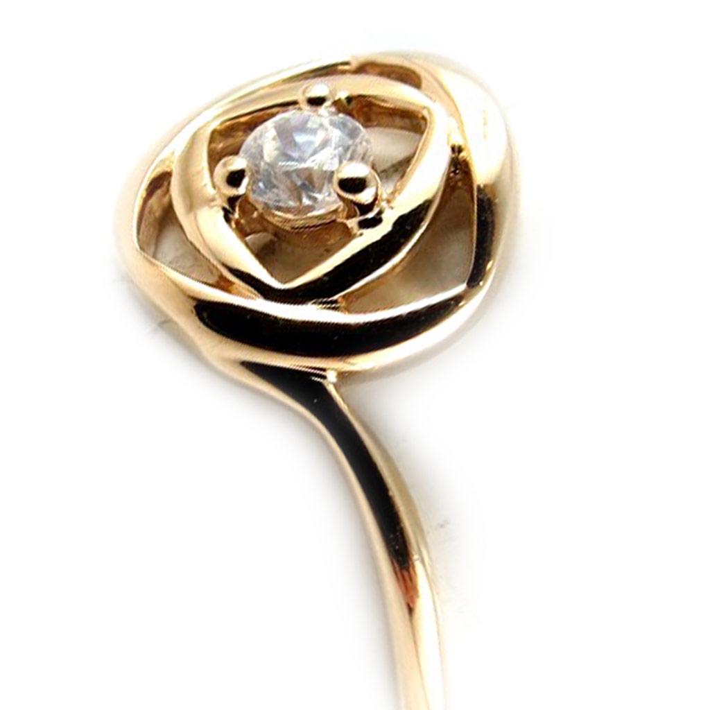 Gold Plated Ring 'Goddess' White Gold - 11 Mm