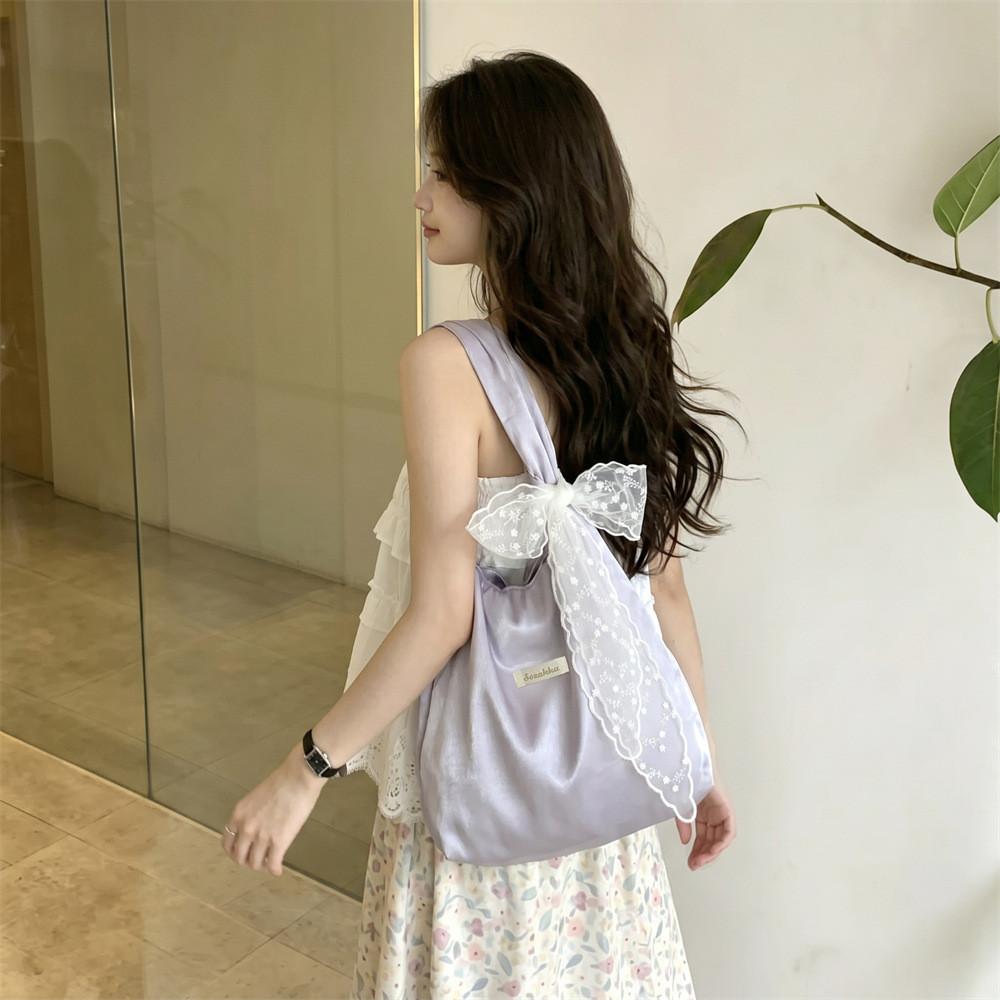 Street Style Tote Bag With Polyester Fabric Large Capacity For Daily Use