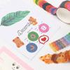 100pcs/Roll Cute Flower Bear Love Heart Washi Tape Cute pattern Scrapbooking Sticker Stationery Sticker