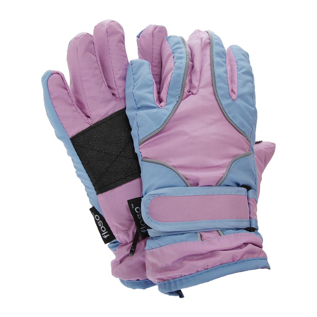 GL177 FLOSO Childrens//Kids Girls Heavy Duty Padded Thermal Ski Gloves
