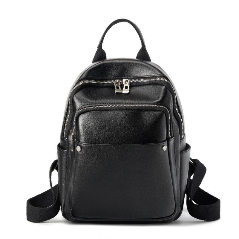 Premium Vegetable Tanned Leather Women'S Backpack Autumn And Winter Fashion Travel Commuter Large Capacity Women'S Backpack