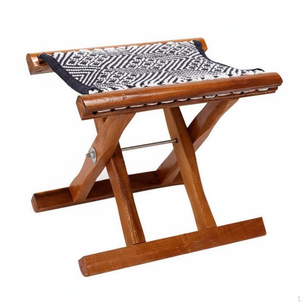 CrossLegged Camp Seat Foldable Folding Stool Lightweight Portable Furniture for Fishermen, Outdoor