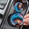 Car Interior Accessories 2PCS Silicone Coaster Heat Resistant Non-Slip Cup Holder