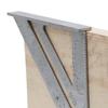 7 Inch Die-Cast Aluminum Alloy Triangle Ruler, 90° 45° Right Angle Square, Full Imperial Scale Triangular Ruler For Carpenter