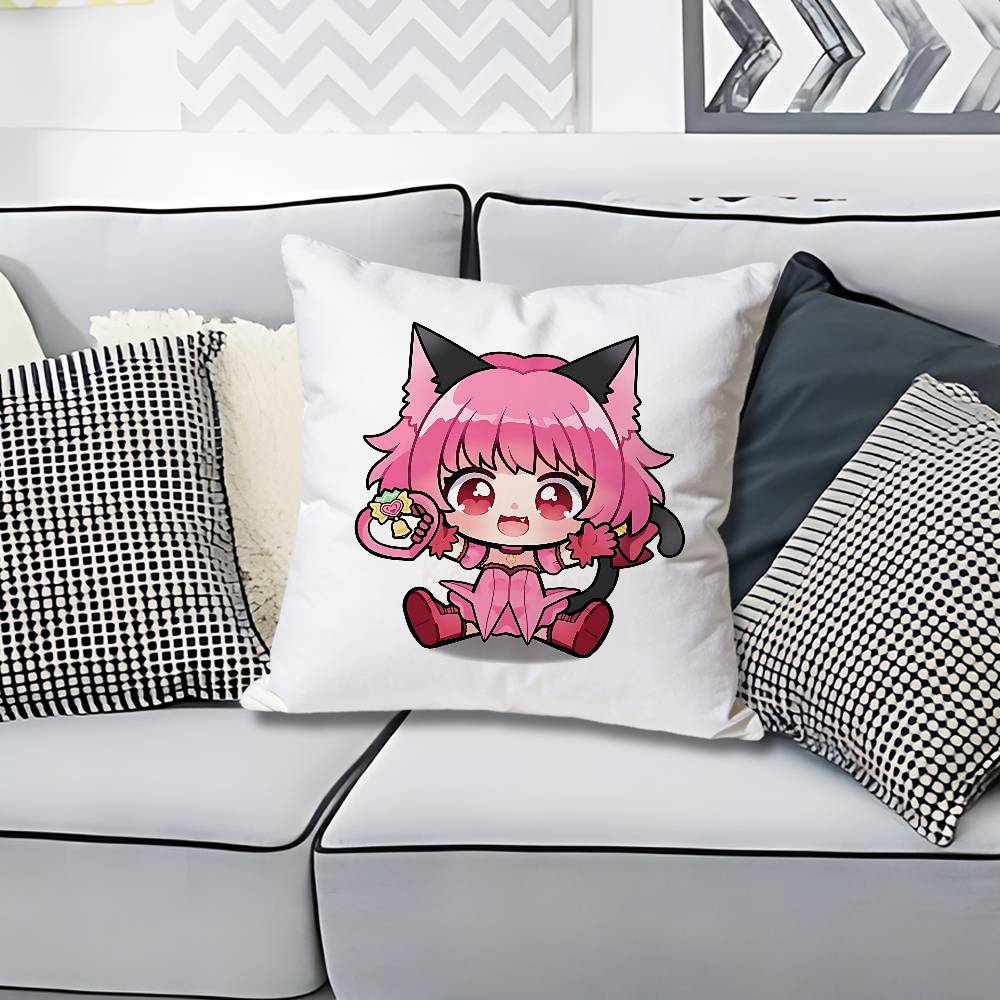 Cute TTokyo MMew Mew Various Sizes Square Pillow Case For Car Home Bedchamber Decor Custom Valentine gift