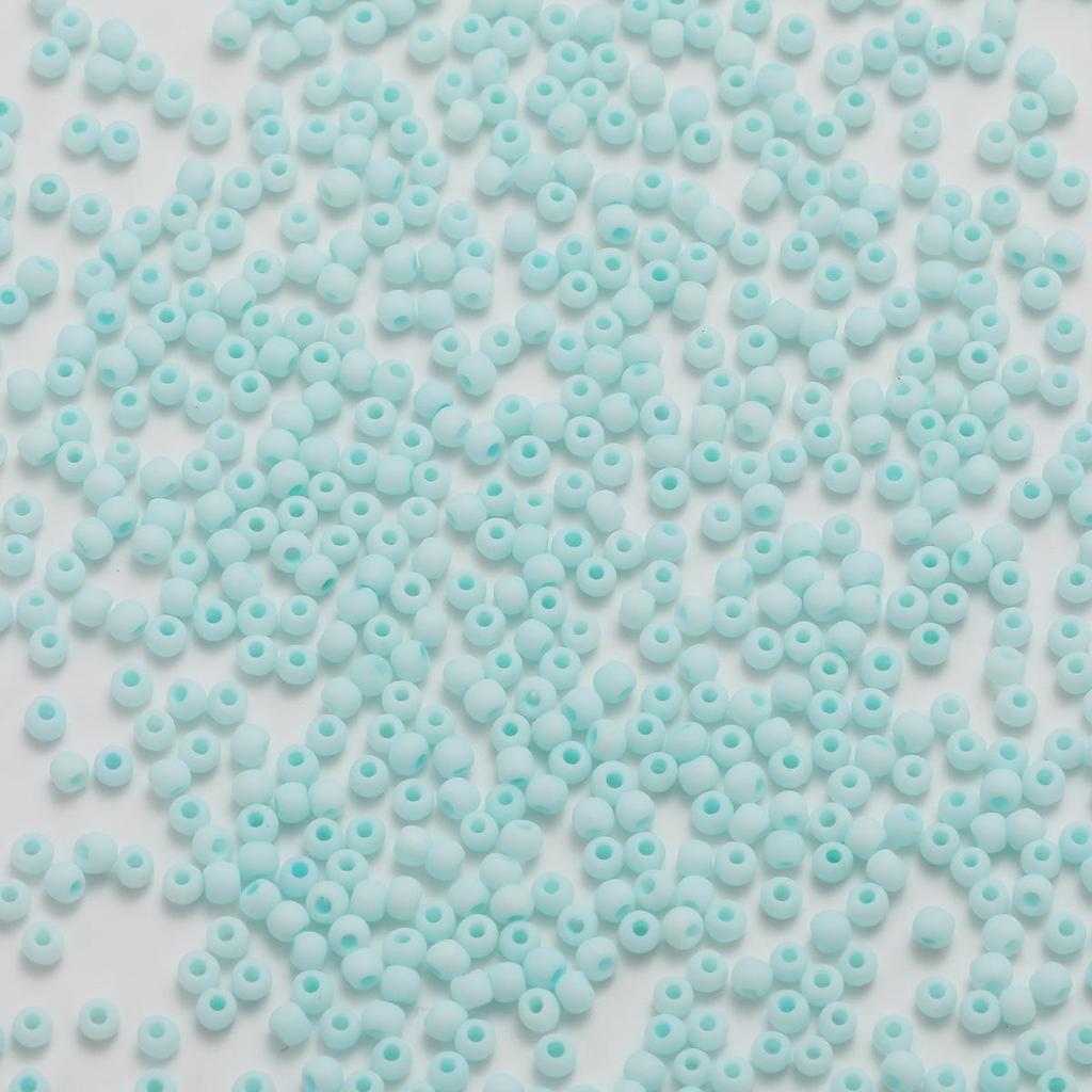 2mm Frosted Round Seed Beads - Macaron Color Series, 10g Pack for DIY Jewelry & Beading