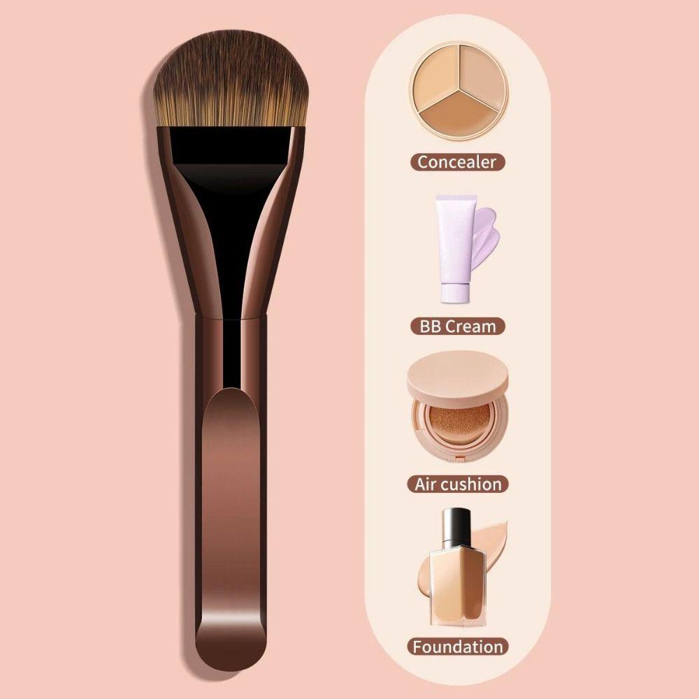 2Pcs Soft Bristle Foundation Makeup Brushes Powder Concealer Applicator  Makeup Application