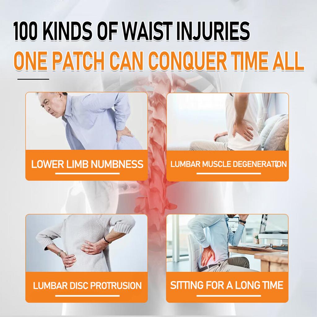 Lumbar Spine Stickers Self-heating Wormwood Medical Relieve & Inflammation Pain Instantly Patch Back Pain Bone Pain,middle-aged and Elderly People