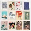 Dipinti su Tela d'Arte Giapponese Vintage Stampa Poster di Yayoi Kusama Katsushika Hokusai Quadro d'Arte Murale per Soggiorno Decorazione della Casa