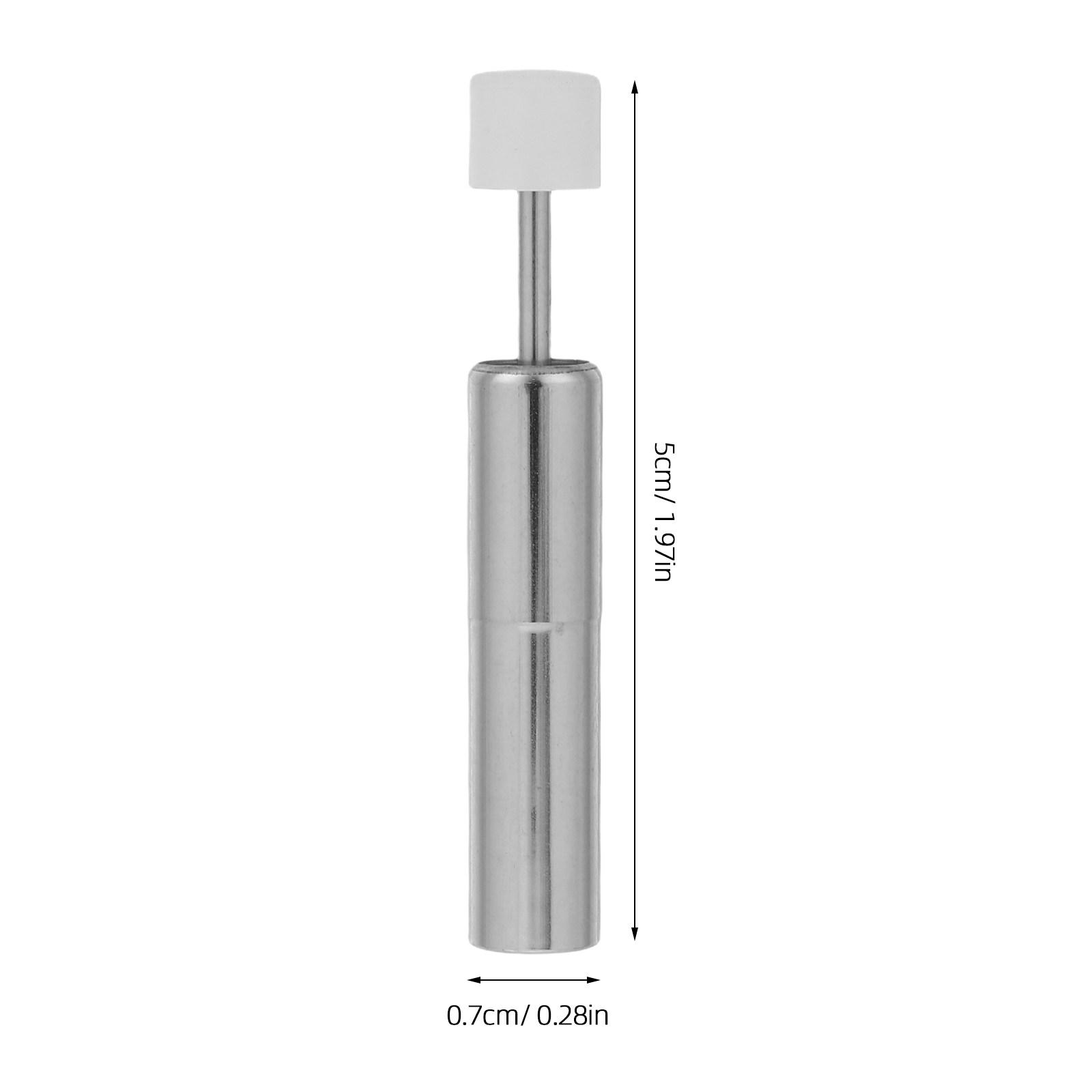 8Pcs Mini Trash Can Damper Stainless Steel Hydraulic Piston Soft Close Mechanism Silent Shock Absorber for Kitchen Garbage Bins серебряный