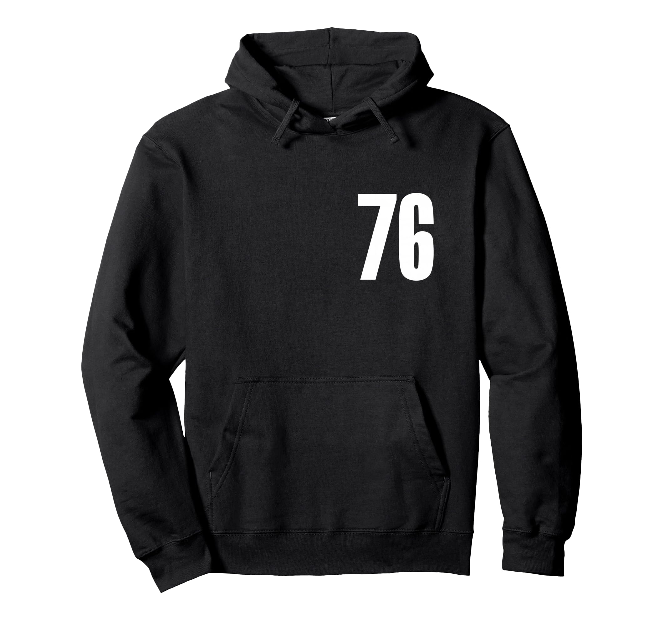 

Number Seventy Six #76 Sports Team Uniform Birthday 76 Hoodie