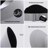 Women's UV Protection Visor Hat with Face Covering and Large Brim