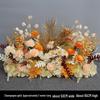 Blue Artificial Flower Row for Wedding Aisles and T-stage Decorations