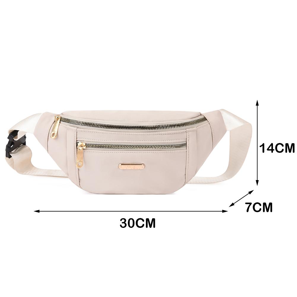 Casual Chest Bag 2025 Luxury Designer Women's Waist Bag Multi-pocket Street Fanny Pack PU Chest Bag Wide Strap Crossbody Bag