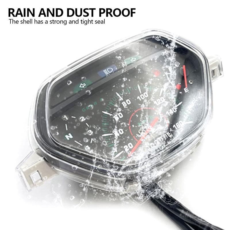 For Tbt110 Motorcycle Speedometer Odometer Rainproof Reliable Motorbike Instrument Gauge Spare Part Easily Install Replaces бежевый