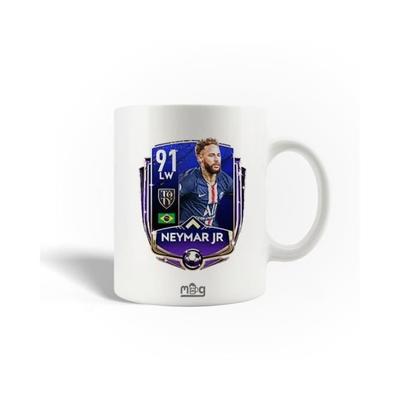 Mug En Céramique - PSG - Neymar - 30cl - Blanc - Compatible Lave-Vaisselle