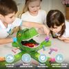 Elektrisches Dinosaurier-Abenteuer Spaß Dinosaurier-Projektion Fütterung Knochenfresser-Spiel Freizeit Mehrspieler Interaktives Puzzle-Spielzeug