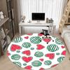 1pc Watermelon Pattern Chair Carpet for Office, Soft Flannel Throw Mat, Perfect for Office,Holiday Party Decoration Choice Yy251113027