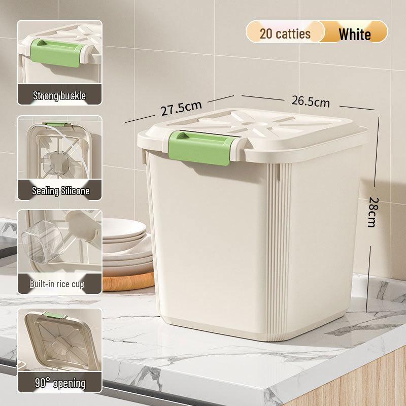 Insect-Proof, Moisture-Sealed Large Capacity Rice Storage Container