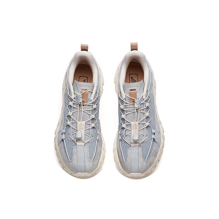 New Anta Star Distance Cushioning Anti Slip And Wear Resistant Breathable Coverage Low Top Running Shoes Men's Cloud Gray 112126633A-1