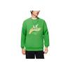 Lining Logo Print Pullover Long Sleeve Sweatshirt Unisex Tops Green AWDSG91-3