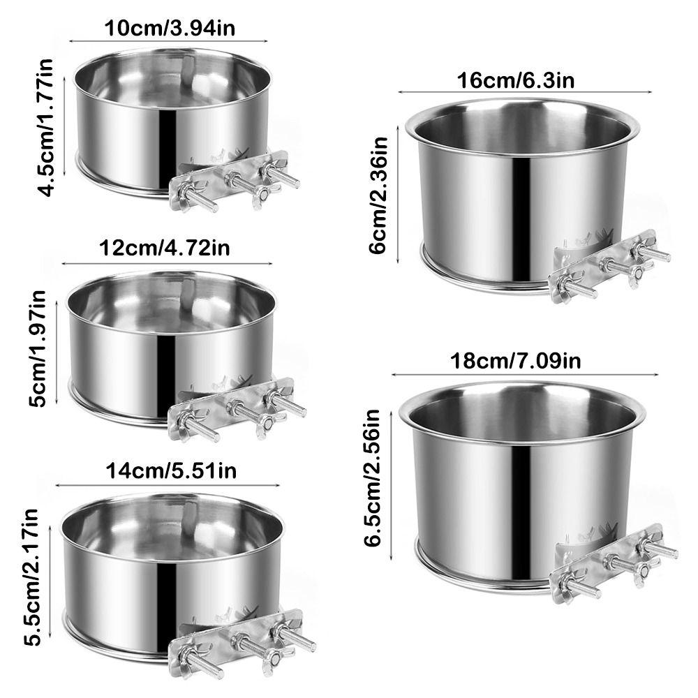 Hängende Hundekäfigschalen Anti-Nagekäfig Futterspender Neuer Vogelfutterspender Katze Hund