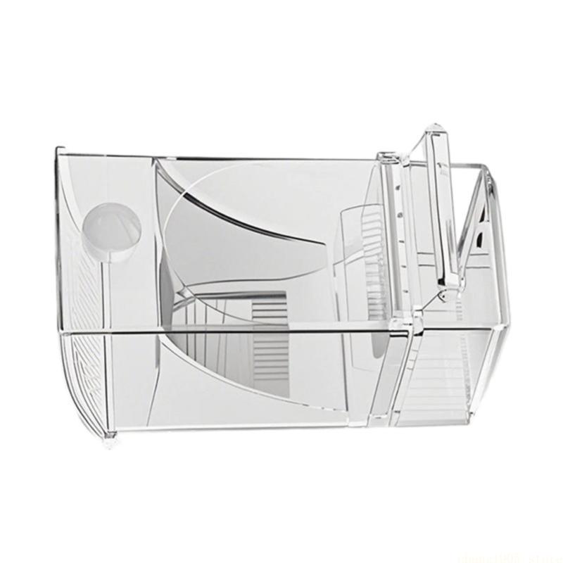 QX2E Detachable Parrots Feeder With Large Capacity Container Anti Spill Design Dispenser For Cockatiels Budgies