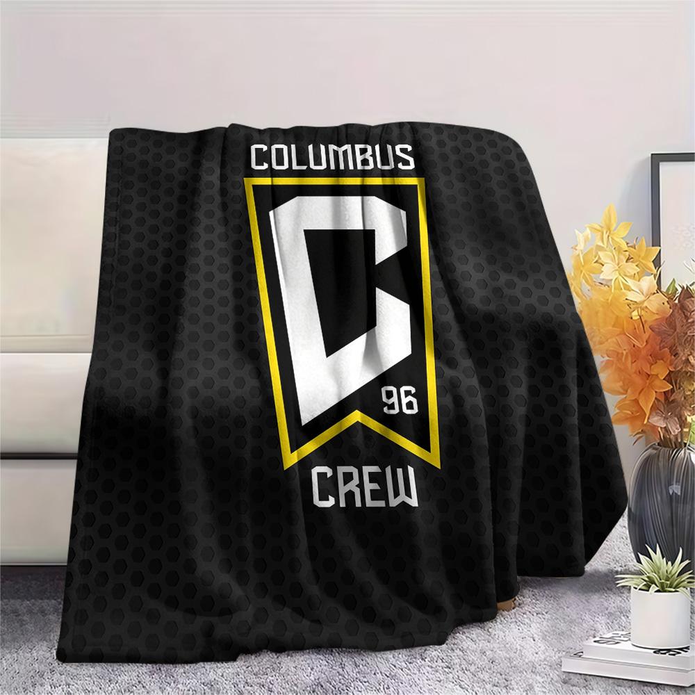 Columbus Crew Print Flanelldecke, Hohe Qualität, Bequem für alle Jahreszeiten, Heimdekoration, Wärme und Komfort